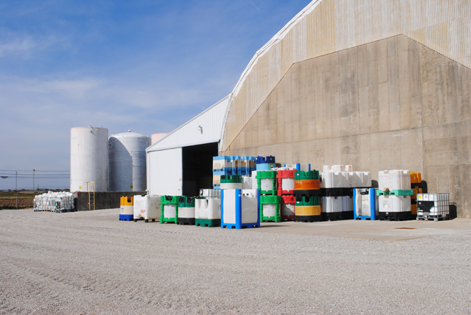 The Ford B. West Center for Responsible Agriculture Portable Refillable Container Containment Area Asmark Institute in Owensboro, KY