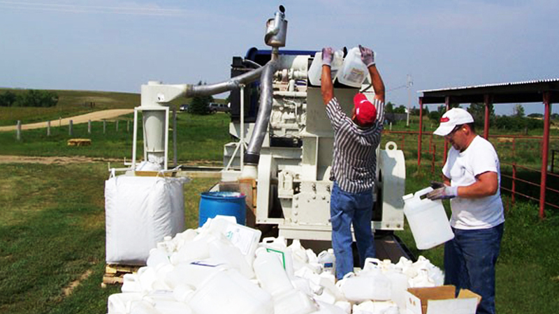 Triple Rinse Machine Pesticide Containers, Triple Rinsing - Asmark Institute